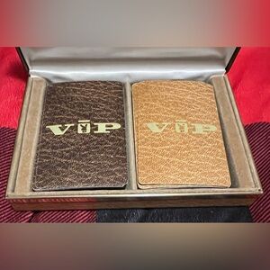 Playboy VIP playing cards with case! 2 full decks! EUC! Vintage from 1970s!